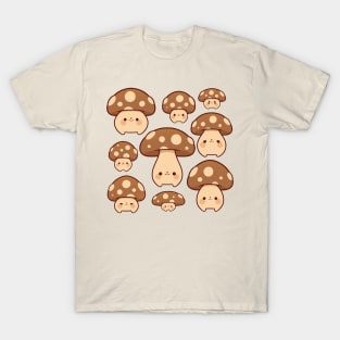 Mini brown mushrooms T-Shirt